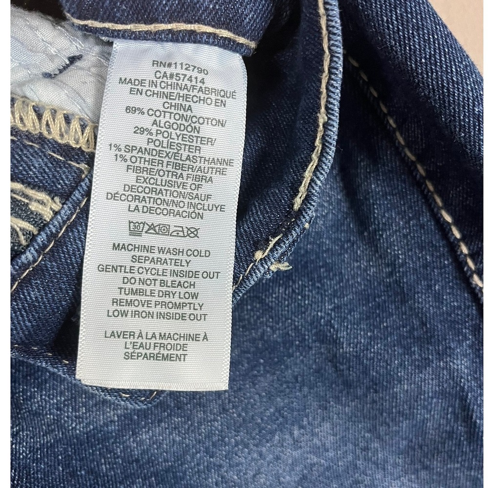 True Religion Jeans Mens 31 Geno Relaxed Slim Blue Contrast Stitch EUC - Picture 7 of 13